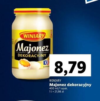 Lidl Majonez dekoracyjny winiary oferta