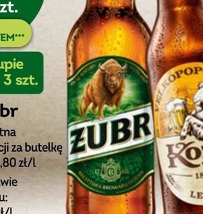 Żabka Żubr piwo jasne 500 ml oferta