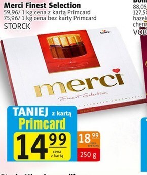 Prim Market Merci finest selection kolekcja czekoladek 250 g oferta