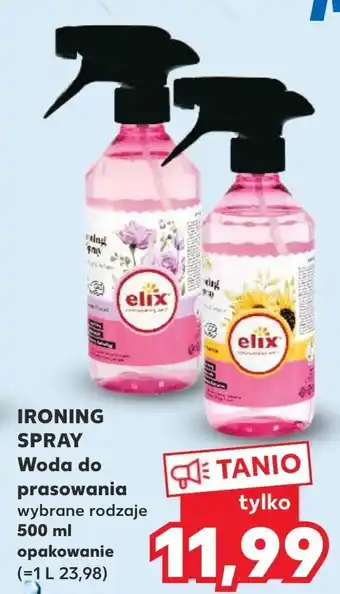 Kaufland Woda deminarelizowana do żelazek ironic spray oferta