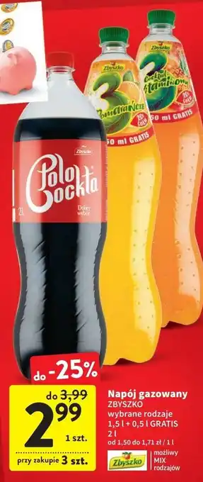 Intermarche Napój zbyszko 3 cocktail witaminowy oferta