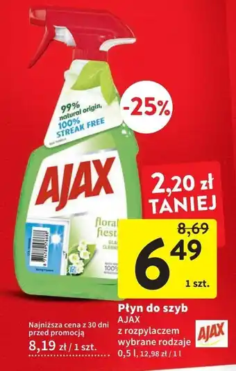 Intermarche Płyn do mycia szyb konwalie ajax floral fiesta oferta