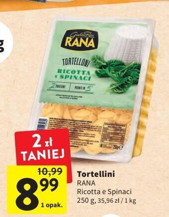 Pierożki tortellini z serem ricotta i szpinakiem giovanni rana