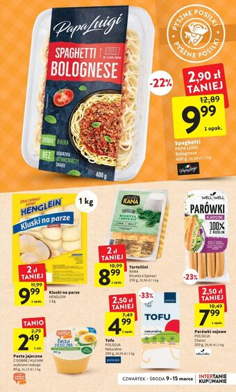 Intermarche Spaghetti bolognese papa luigi oferta