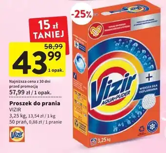 Intermarche Proszek do prania większa siła odplamiania vizir aqua puder oferta