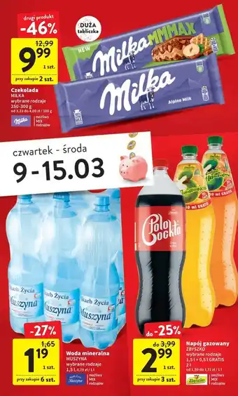 Intermarche Czekolada choco & wafer milka mmmax oferta