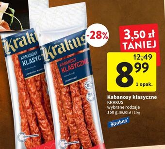 Intermarche Kabanosy wieprzowe krakus animex oferta