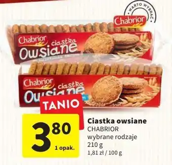 Intermarche Ciastka owsiane z sezamem chabrior oferta
