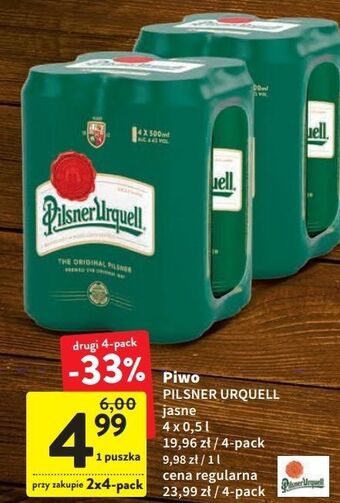 Intermarche Piwo pilsner urquell oferta