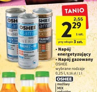Intermarche Napój magnez + wit b6 b5 oshee vitamin energy oferta
