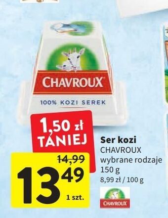 Intermarche Ser kozi naturalny chavroux oferta