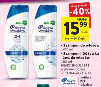 Intermarche Szampon do włosów classic clean head&shoulders oferta
