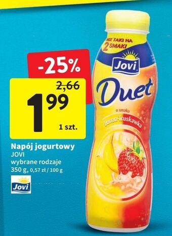 Intermarche Jogurt banan-truskawka jovi duet oferta