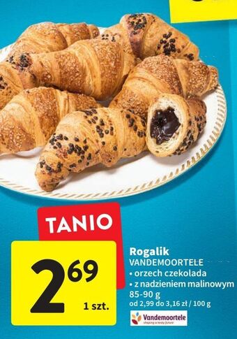 Intermarche Rogalik z nadzieniem malinowym vandemoortele oferta