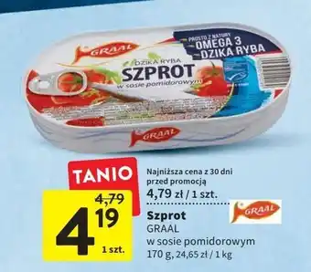Intermarche Szprot w sosie pomidorowym graal oferta