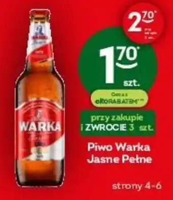 Żabka Warka Jasne Pełne Piwo 550ml oferta
