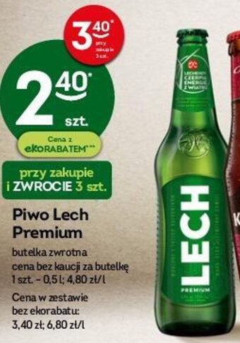 Żabka Lech Premium Piwo 0,5l oferta