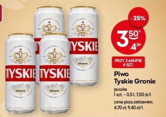 Żabka Tyskie Gronie Piwo 0,5l oferta