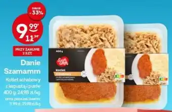 Żabka Szamamm Danie kotlet schabowy z kapustą i purée 400g oferta