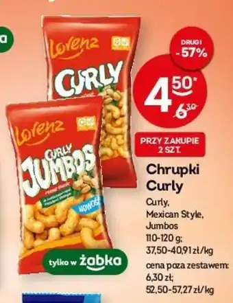 Żabka Lorenz Chrupki Curly 110-120g oferta