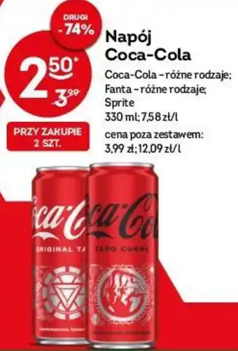 Żabka Coca-Cola Napój 330ml oferta