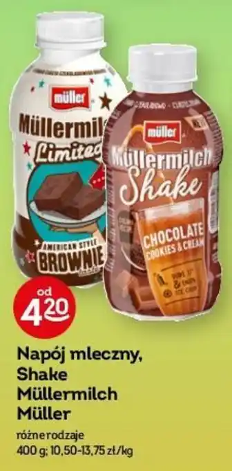 Żabka Muller napój mleczny shake mullermilch 400g oferta