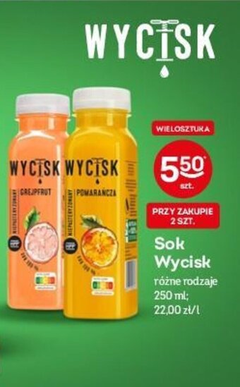 Żabka Wycisk sok 250ml oferta