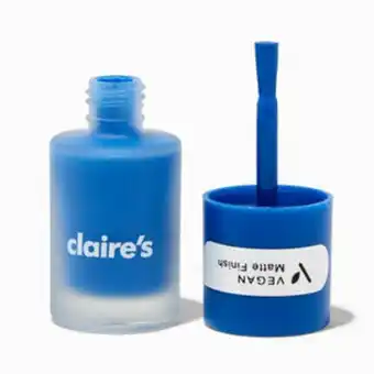 Claire's Vegan matte effect nail polish - true blue oferta