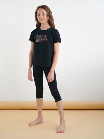 Sinsay Komplet: koszulka i legginsy oferta