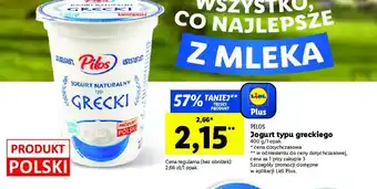 Lidl Jogurt grecki 1 SZT 400 G oferta