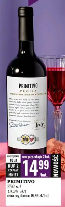 Biedronka Primitivo Wino 750ml oferta