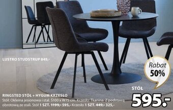 JYSK Ringsted Stół Ś100xW75cm oferta
