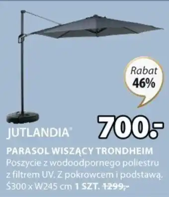 JYSK Jutlandia Parasol wiszący Trondheim Ś300xW245cm oferta