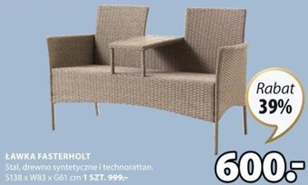 JYSK Ławka Fasterholt S138xW83xG61cm oferta