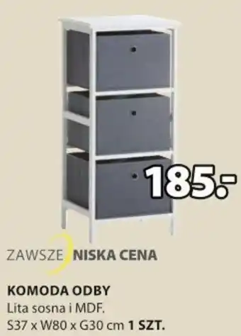 JYSK Komoda Odby S37xW80xG30cm oferta