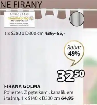 JYSK Firana Golma 1xS140xD300cm oferta