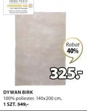 JYSK Dywan Birk 140x200cm oferta