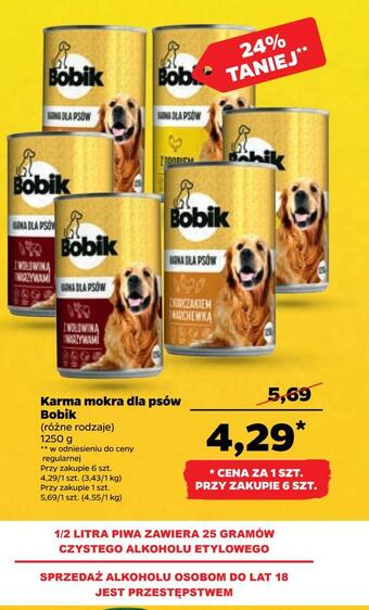 Netto Karma mokra dla psów bobik oferta