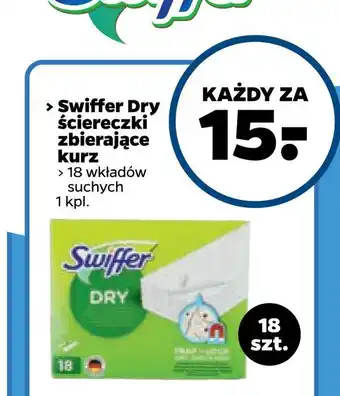 Netto Swiffer dry ściereczki zbierające kurz oferta