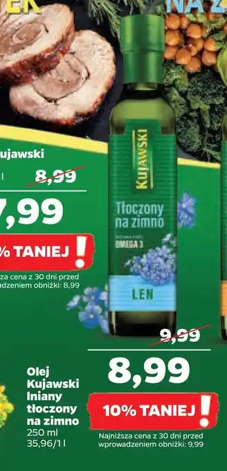 Olej kujawski lniany tłoczony na zimno