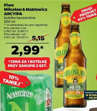 Netto Piwo miłosław & makłowicz arcyipa oferta