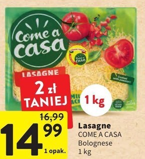 Intermarche Come a casa lasagne bolognese 1 kg oferta