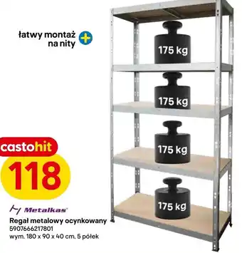 Castorama Regał magazynowy metalkas oferta