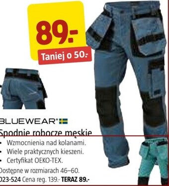 Jula Spodnie robocze bluewear oferta