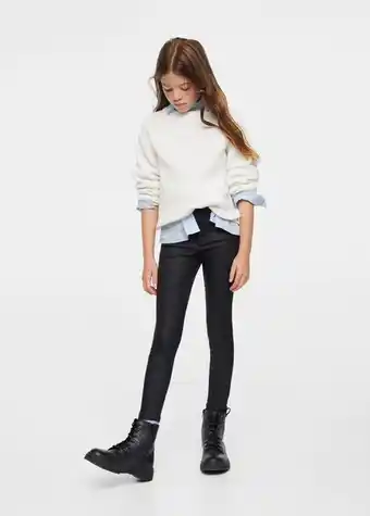 MANGO Spodnie skinny woskowane oferta
