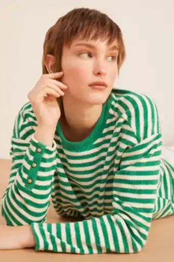 Springfield Striped chenille t-shirt oferta