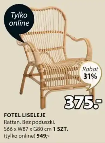 JYSK Fotel liseleje 66x87x80cm oferta