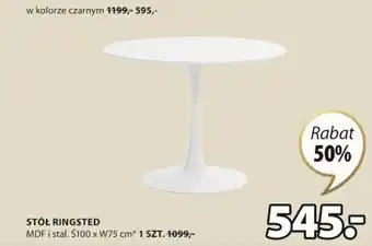 JYSK Stół ringsted 100x75cm oferta
