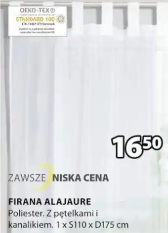 JYSK Firana alajaure 110x175cm oferta