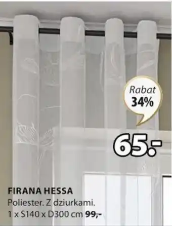 JYSK Firana hessa 1x140x300cm oferta
